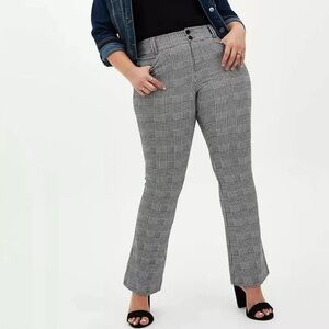 Torrid Gray and Black Boot Cut Flare Pants Size 18R